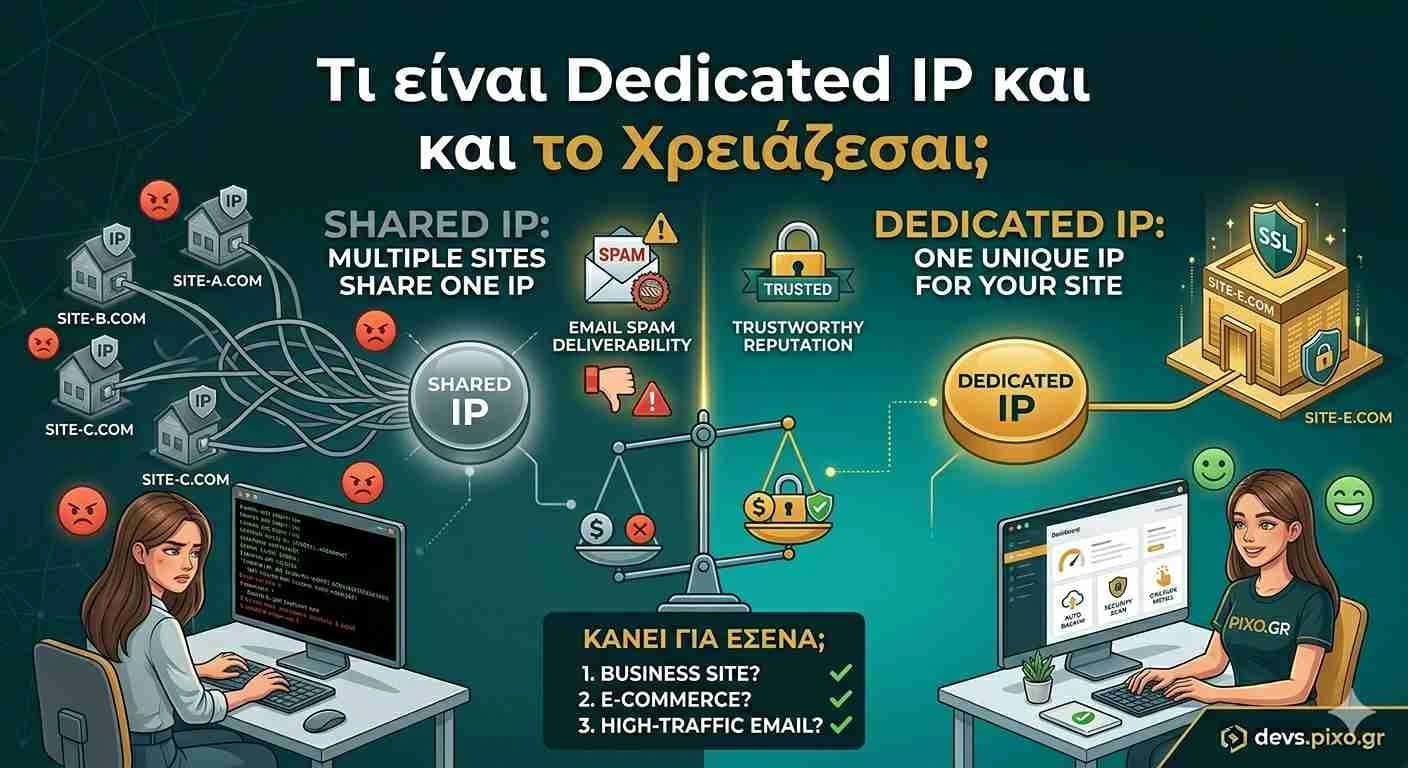 Τι είναι Dedicated IP και το Χρειάζεσαι;
