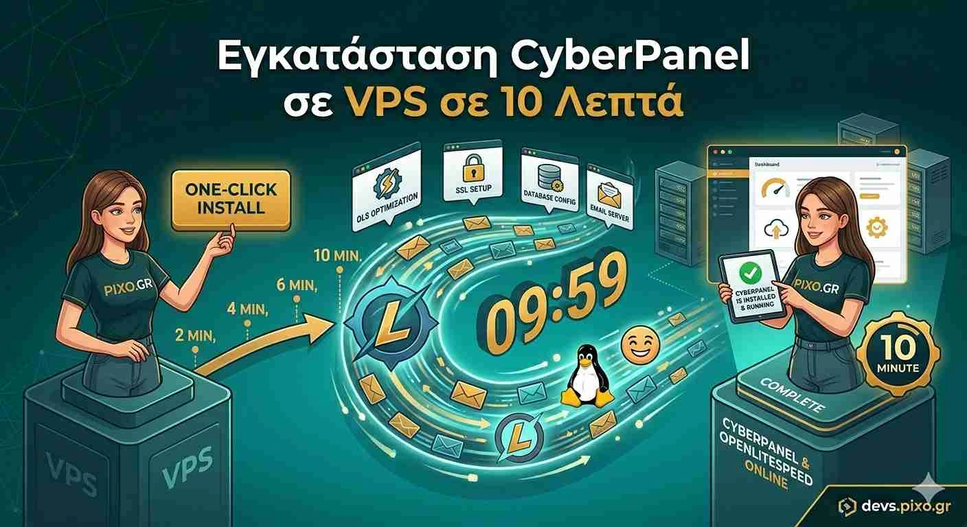Εγκατάσταση CyberPanel σε VPS σε 10 Λεπτά