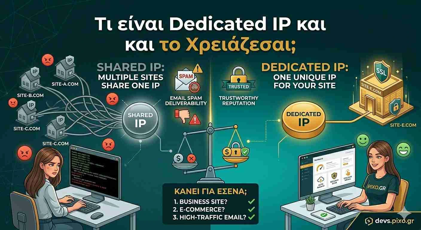 Τι είναι Dedicated IP και το Χρειάζεσαι;